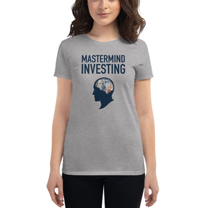 Open image in slideshow, Women&#39;s True Mastermind Investing Money on My Mind Fitted Short Sleeve T
